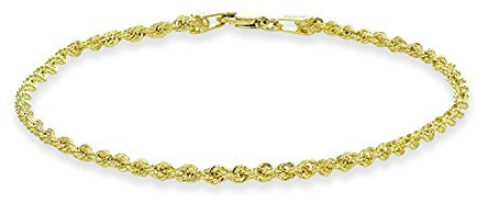 PRINS JEWELS 14 karat / 585 Gold Kordel Armband Gelbgold 2.50 mm. Breit (19)