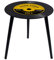 Balvi Mesa Auxiliar Greatest Hits Color Amarillo En Forma de Disco de Vinilo con Patas de Madera Cris
