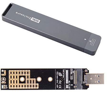 CY M.2 NVME M-key NGFF SSD USB 3.0 Adaptador PCBA externo Conveter RTL9210 Chipset con estuche