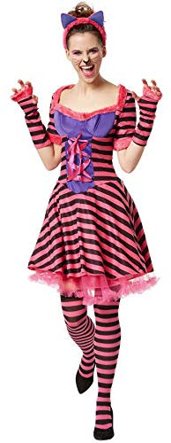 dressforfun 900538 Damen Katzen Kostüm, grinsende Kitty, Verkleidung für Karneval Fasching Party - diverse Größen - (S | Nr. 302486)