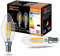 WSMCN E14 LED Warmweiss Kerzenlampe 4,5W Ersetzt 45W C35 Glühlampe, 2er Pack, Klarglasbirne im Filamentstil, 2700 Kelvin 517 Lumen Leuchtmittel, 360° Flimmerfrei Birnen, Nicht Dimmbar