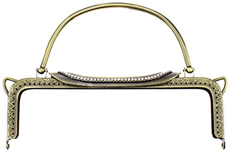 XXXXW Geldbeutel Taschen Rahmen 5 stücke 2. 2cm Rechteck Präge Vintage mit Griffrahmen for Taschen Damen Metall Geldbörse Rahmen Verschlussbeutel DIY. Handtaschenzubehör (Color : 5pcs 22CM Cinnamon)