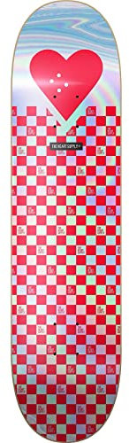 Skateboard Deck, R7 Foil Red CheckerBoards 8.25