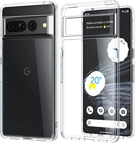 WEYNRBOX Crystal Clear Hülle für Google Pixel 7 Pro, Ultra Dünn Weich TPU Schutzhülle Cover Stoßfest Rutschfest Silikon Case für Pixel 7 Pro Handyhülle,Transparent