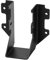 8 Pcs Black Pergola Insert Joist Hanger for 2x4 Wood Slats,2 mm Thinckness Face Mount Beam Bracket,Powder Coating