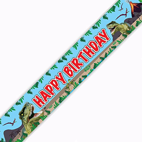 2,7 m Banner Jurassic Dinosaurier Happy Birthday