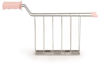 CREATE/SET DE 2 PINZAS DE REJILLA ROSA/Accesorio para hacer sandwiches en Toast, sin riesgo de quemaduras, fabricadas en Acéro Inoxidable