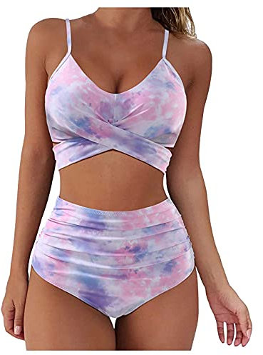 XTBFOOJ Schlittschuhe mädchen bikini Hose shorts burka Badeanzug bade Oberteile Damen bikini braun bikini für mollige Frauen Badeanzug shape Damen badeamzüge Bikinis für Damen high Waist