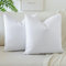 JOTOM Samt Kissenbezug Kissenhülle Sofakissen Dekokissen Kissenbezüge für Sofa Wohnzimmer Schlafzimmer 2er Set 50x50 cm Reines Weiß