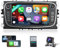 2G+64G CAMECHO Android Autoradio mit Navi für Ford Focus C-Max S-Max Mondeo Kuga Galaxy,Doppel Din Radio mit 7 Zoll Bildschirm丨HiFi Carplay Android Auto FM/RDS Bluetooth und USB+Rückfahrkamera