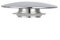 Tapa de fregadero para lavabo, pieza de repuesto para desagüe de lavabo, tapa de lavabo cromada plateada, botón pulsador de 66 mm