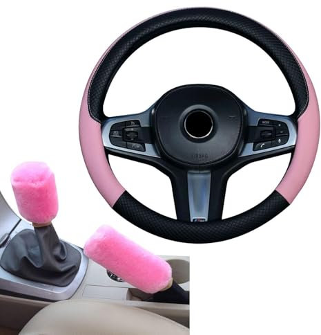 1 Housse De Volant De Voiture, 1 Housse De Frein À Main, 1 Housse De Levier De Vitesses, Accessoires Intérieurs De Voiture, Housse Antidérapante De Voiture