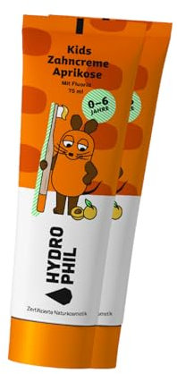 Hydrophil Zahncreme für Kinder - Die Maus - Mit Geschmack - Kinderzahnpasta 2-6 und 0-2 - Naturkosmetik - Baby Zahnpasta - Junior - Mit Fluorid (2)