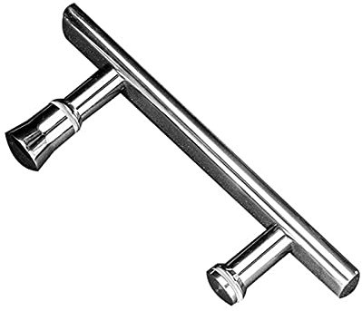 Türen halten, Röhrenförmiger Duschtürknopf aus rostfreiem Stahl, Türgriff aus Vollglas, Ziehgriffe(Straight)