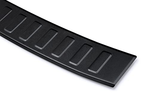 teileplus24 AL220 Aluminium Ladekantenschutz kompatibel mit Hyundai Kona 2 SX2 07/2023-, Farbe:Schwarz