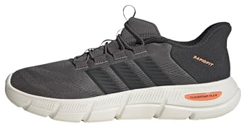 adidas Herren Cloudfoam Flex Laces Shoes, Charcoal/Carbon/Lucid Orange, 39 1/3 EU