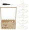 Holz Babykorb Geschenk mit Griff Babyparty Schrank Geschenk Korb Neugeborene Baby Dusche, Baby Shower Wäschekorb für Geburtstage Babypartys Weihnachten Neue Eltern(B)