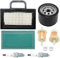 MEXWLOP Kit de mise au point du filtre à air 499486S avec filtre à carburant, filtre à huile et bougie d'allumage de rechange for tracteurs tondeuses John Deere D130, D140 et L111, Husqvarna et Toro R