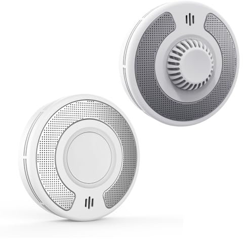 Alertlink Wireless Interlinked Smoke and Heat Alarm Bundle for Scotland – 1 Heat + 1 Smoke Alarm, 10-Year Sealed Battery, EN 14604 & BS 5446 Compliant