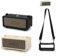 Entgoinggo For Marshall Emberton Silicone Speaker Cover With Adjustable Shoulder Strap Shockproof Protective Case With Charging Port Access And Anti-Slip Base(Black)