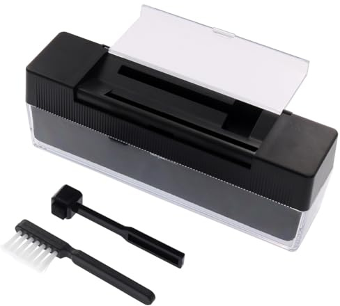 Vinyl Record Cleaning Kit Turntable Cleaner with Felt Sponge Brush and PP Bristle Plastic Brush Vinyl Cleaner Set for Record Player Effective Cleaning for Music Records DVD LP CD