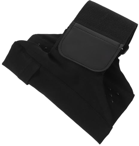 Schwarze Handyhalterung fürs Bein aus Polyester für Damen und Herren | Verstellbar für Outdoor Aktivitäten und Fitnessroutinen, Universelle Handykompatibilität, Sicherer Sitz bei Bewegung