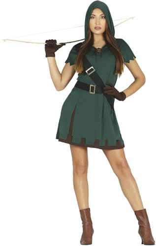 FIESTAS GUIRCA Bogenschützin Hood Kostüm für Damen