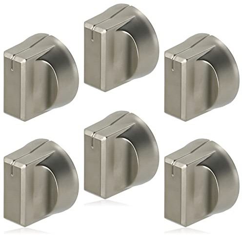 Spares2go Control Knob for Belling and Stoves Cooker Oven Hob (Pack of 6, Knobs)
