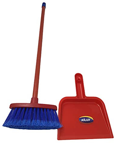 Vetrineinrete® Set Pulizia con Scopa e Paletta Giocattolo 62 cm Idea Regalo per Bambini 2 Pezzi Giochi 52462 D5