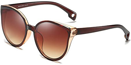 Long Keeper Cat Eye Sunglasses Women - Trendy Oversized Cateye Sunglasses With UV Protection For Ladies (C2)