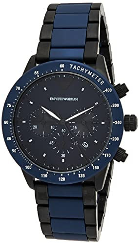 EMPORIO ARMANI maschile Chronograph's Quartz con braccialetto AR70001