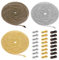 Keadic 93Pieces Beaded Pull Chain Extension with Connector for Ceiling Fan or Light, 10 Feet Ceiling Fan Pull Chain Set including Beaded and Pull Loop Connectors(3.2mm, Bronze, Silver, Gold)