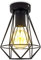 B.K.Licht - Deckenlampe E27 Fassung, max. 40 Watt, Vintage, Deckenleuchte, Lampe, Wohnzimmerlampe, Schlafzimmerlampe, Küchenlampe, Deckenstrahler, Retro, Deckenbeleuchtung, 16,5x22,5 cm, Schwarz