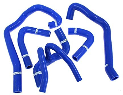 Kit de mangueras de silicona azul deportivo compatible con Citroen Saxo Vts 1.6 E-2843 Development Performance Silicone Radiator Silicone Hose