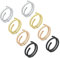 Zolure Nasenring Chirurgenstahl für Damen Herren Twist Nasenpiercing Ring Nostril Spiral Piercing Schmuck 20G 8MM