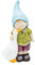 Wichtelstube-Kollektion Gartenfigur Tim mit Gans Deko Figur Garten draußen Gartendeko Wetterfest Bruchsicher ca. 39cm Gartendekoration Outdoor Frühling Sommer