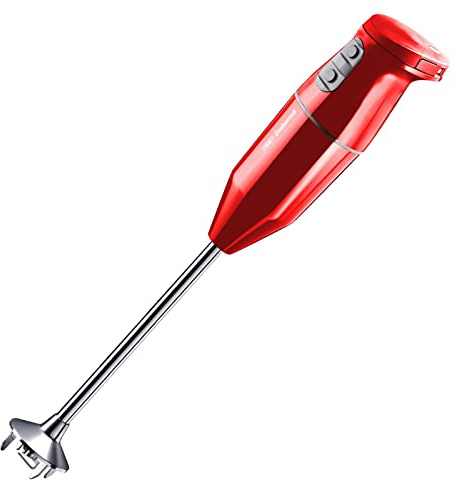 ESGE Zauberstab Pro, Li-Ion Akku Stabmixer, Kabellos, bis 15.500 U/min, Eintauchtiefe bis 29 cm (Rot)
