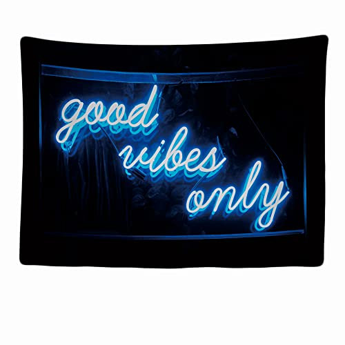 Ulticool - Good Vibes Only - Wandteppich - 200x150 cm - Groß Tapete - Poster Verzierung - Gaming - Geschenk Mädchen Junge - Dekoration - Tuch - Wandteppich