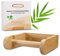 ECENCE 1x Porte Papier Toilette en Bois Montage Mural sans Perçage Porte-Rouleau Toilette en Bambou Naturel Distributeur Papier Toilette Ecologique Auto-adhésif