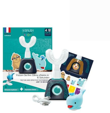 Y-Brush - Elektrische Zahnbürste - Y-Bürste - Kids NylonStart Set (NylonKids - Blue, S - Kids 4-12)
