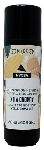 The Body Shop ALMOND MILK Lip Care Stick For DRY, SENSITIVE LIPS Nourishing Moisture VEGAN 4,2 g