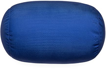 Focustree Squish Bean Bed Mikroperlen-Kissen, Nackenrolle, Körperkissen, glatt, kühl, Stoff, Nacken- und Rückenstütze, Reisekissen, lustige Farben (Marineblau)