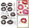 GLOBLELAND Sexy Lippen Transparenter Stempel Für Valentinstag Liebestext Silikon Transparente Stempel Prägeschablonen Vorlage Für DIY Scrapbooking Karten Herstellung von Fotoalben Dekorativ