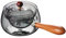 UPKOCH Olla de 360 grados con mango lateral Tetera de cristal Juego de té japonés Cocina portátil olla de vidrio chino Hervidor de agua Tetera de madera con mango largo Contenedor de té