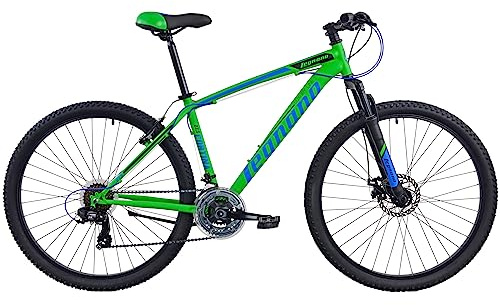 Legnano Cortina L770, Mountain Bike 27.5 pollici Acciaio, Colore Verde Matt, Blu e Nero, Taglia 49