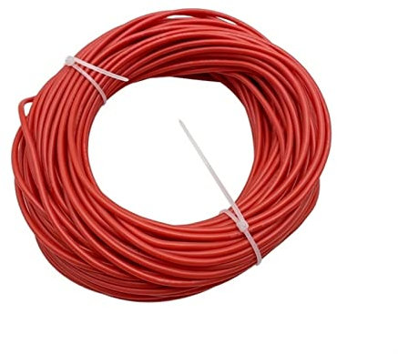 MIBSH Pipa Casa Cavo Resistente al Calore da 8 AWG a 30 AWG Filo di Silicone Elettrico Morbido Colore Rosso for RC Fai da Te Suolo Elettronica (Size : 20meter, Color : 8AWG-8.29mm2)