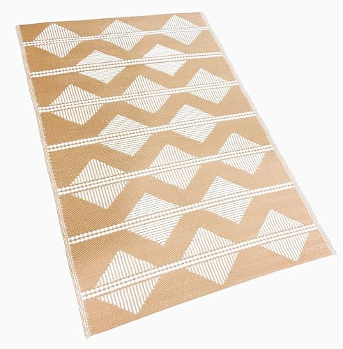 COSHANO Alfombra para Exteriores, Interiores, terrazas, jardín, Patio, balcón, Reversible en Polipropileno 120x180cm Muy Resistente y Antideslizante