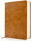 auriikoop Notizbuch A5 PU Leder Hardcover Journal mit 365 undatierten karierten Innenpapier 100gsm No Bleed Papier für Notizen und Tagebuch schreiben (Braun)