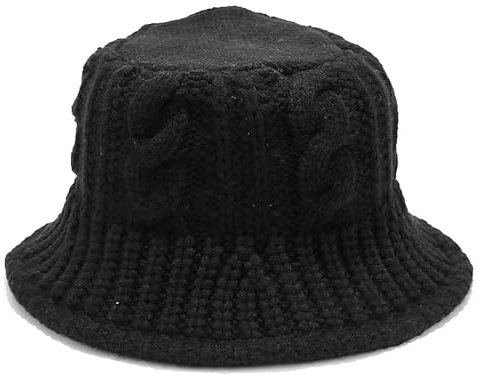 Mawjom Frauen Warme Cloche Eimer Hut 1920er Winter Gestrickte Bowler Derby Hut