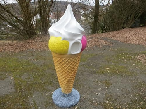 EIS-Mülleimer 165cm Eistüte 3 EIS mit Sahne +Ständer Deko Werbefigur EIS Werbung